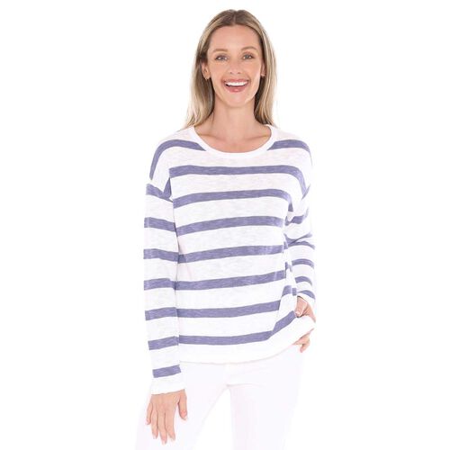 Jump Stripe Slub Pullover